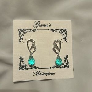 Aqua Blue Drop Earrings, Giana’s Masterpiece
